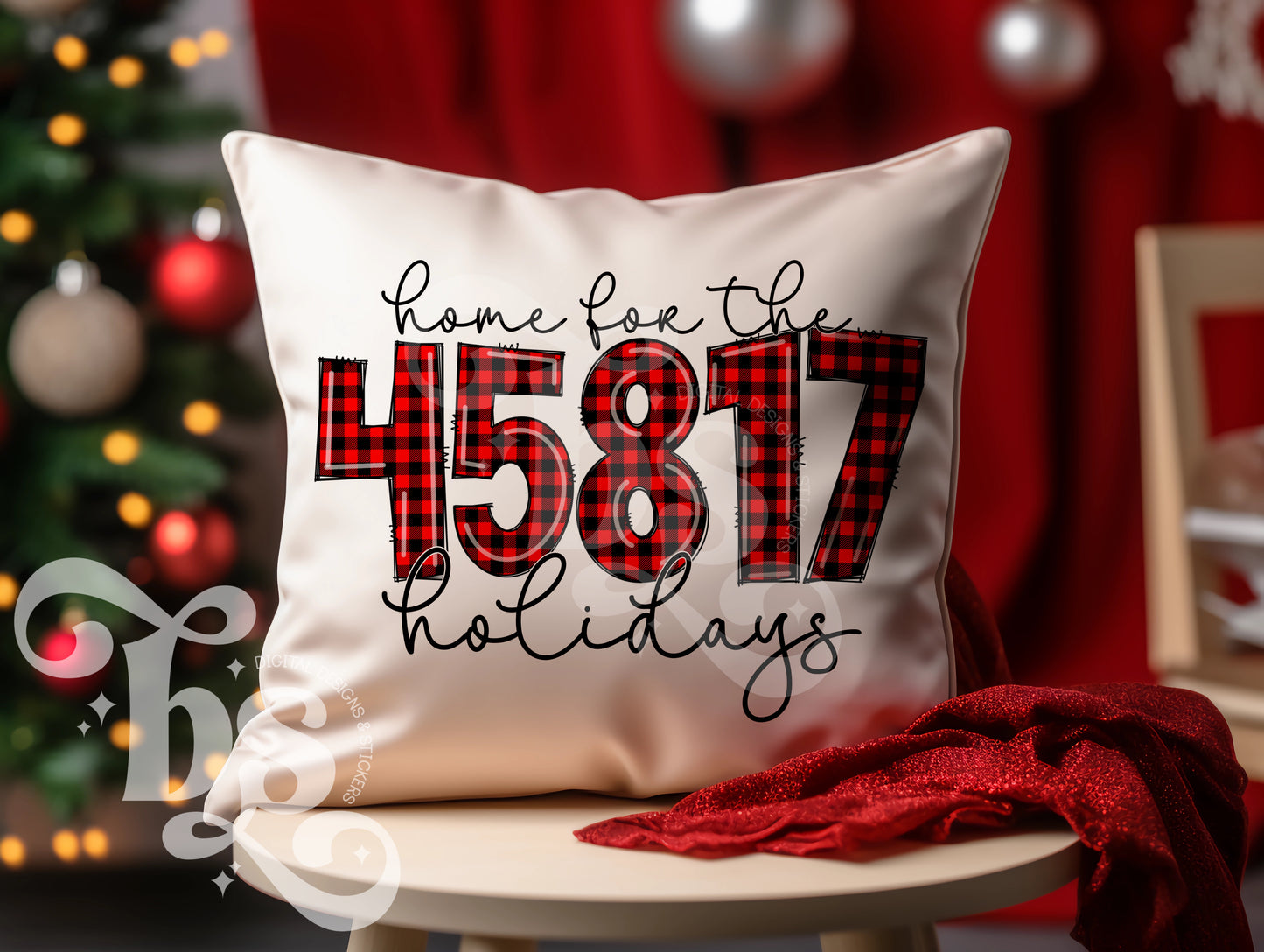 Custom Zip Code: Plaid Home For The Holidays