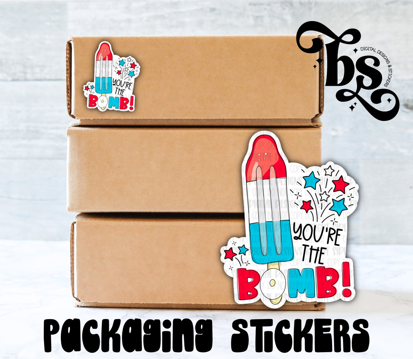 You’re The Bomb Packaging Sticker