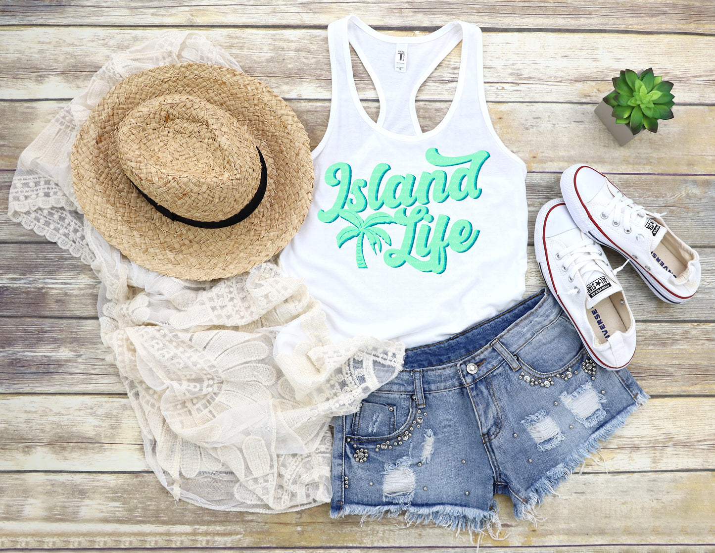 Island Life -palm tree