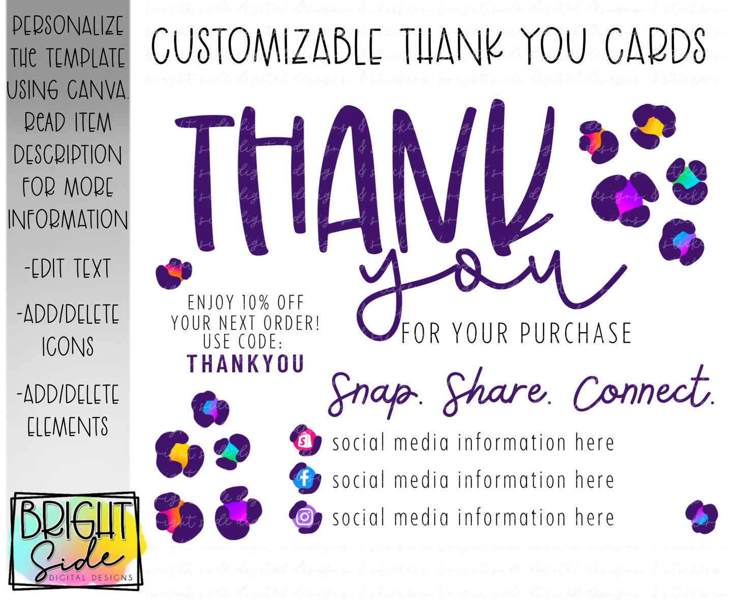 Thank You Card 4 LS inspired