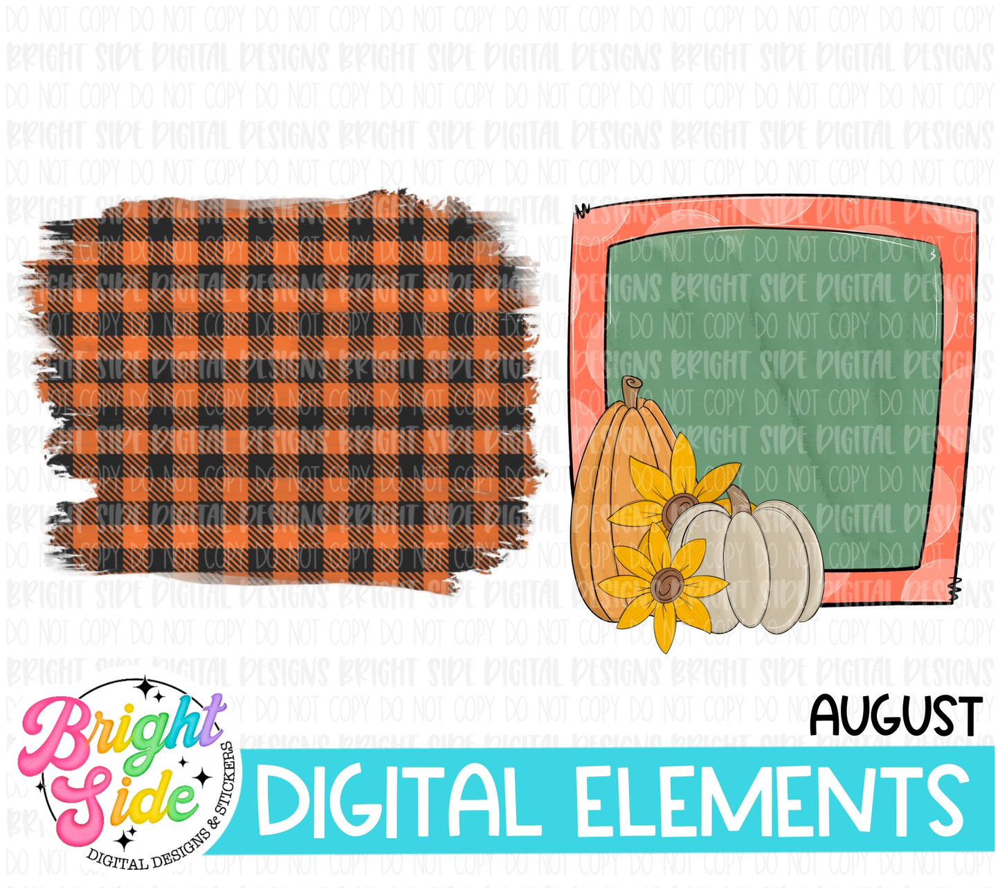 Fall Thanksgiving Digital Elements Bundle