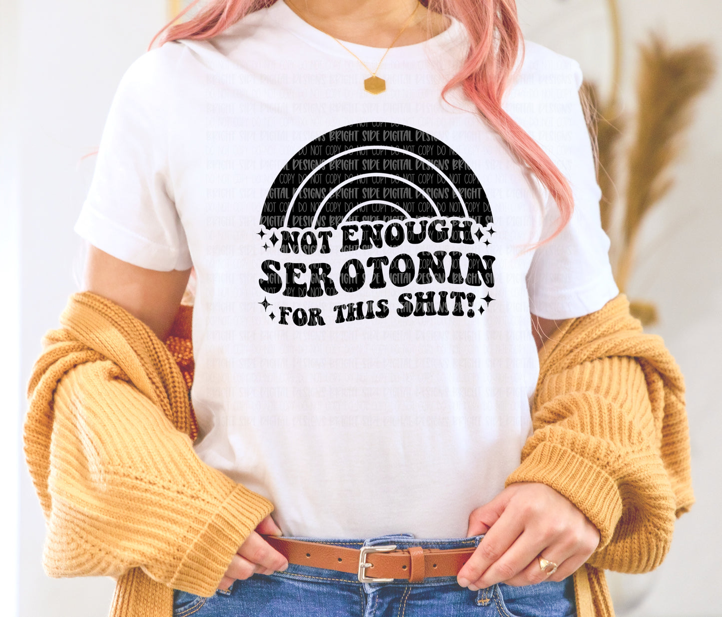 Not enough serotonin for this shit -retro rainbow