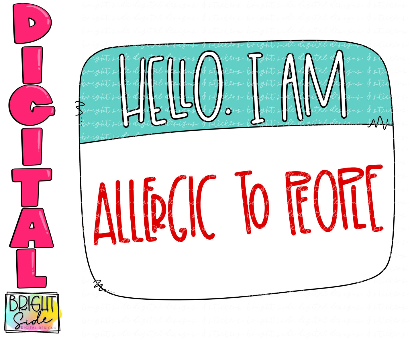 Hello I am allergic to people