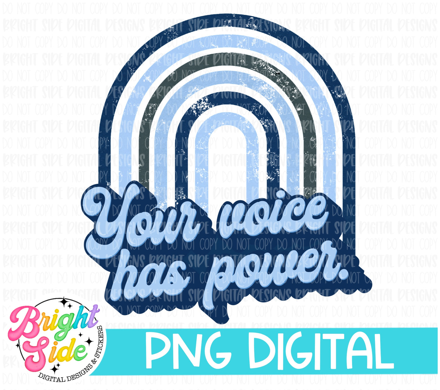 Your voice has power -blue