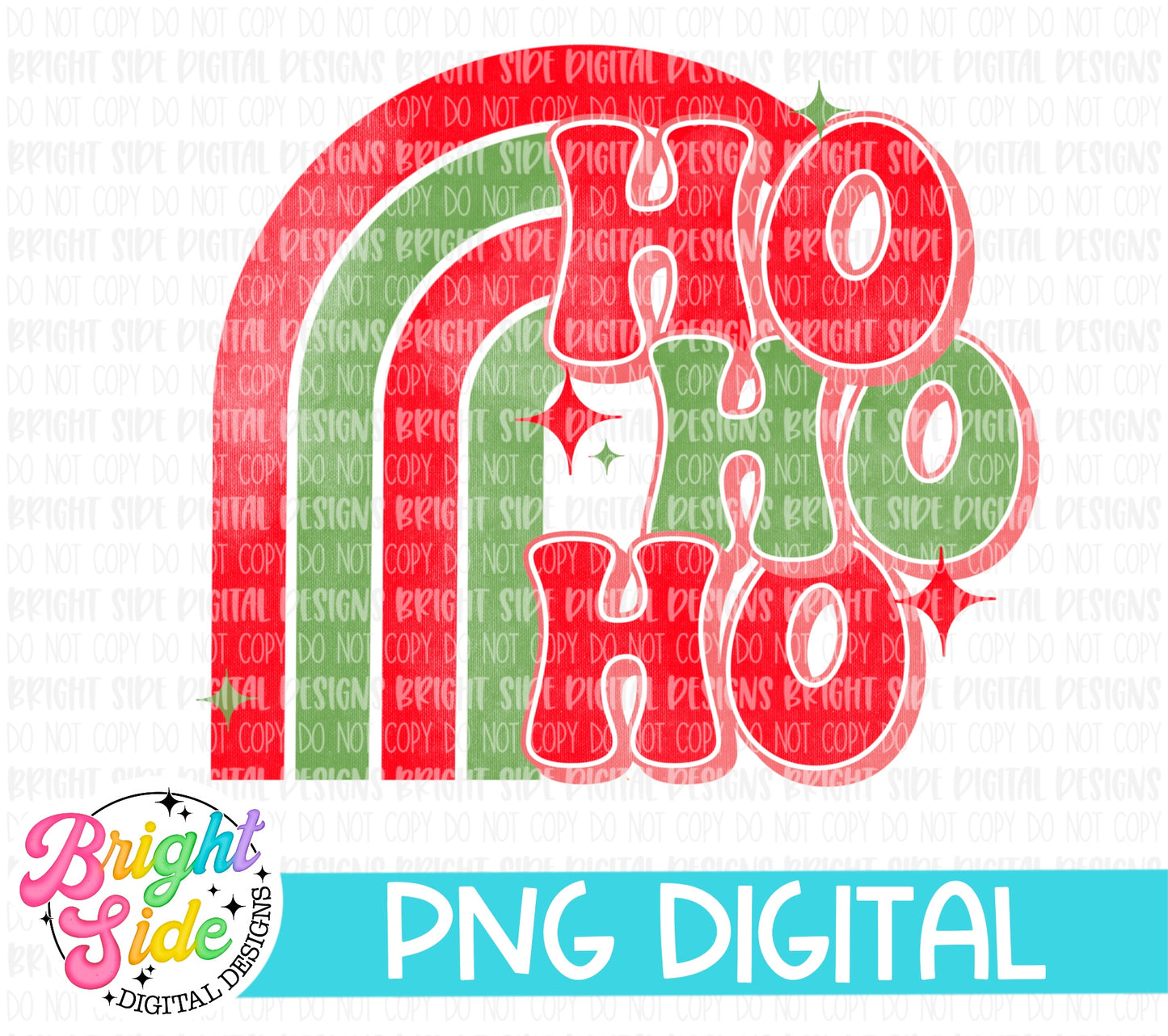 Retro Ho Ho Ho Rainbow