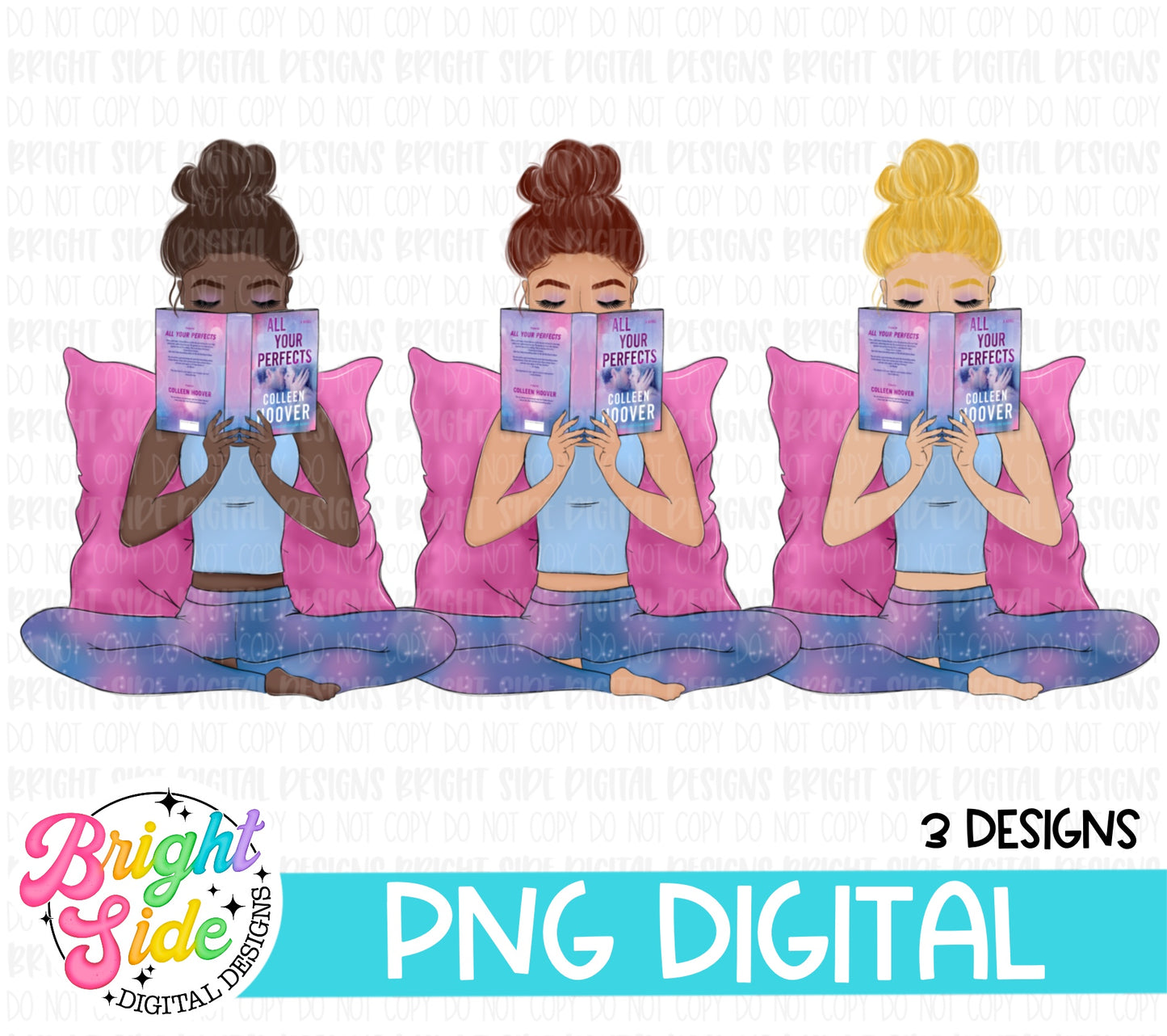 Reading Girls -All Your Perfects (3 designs)