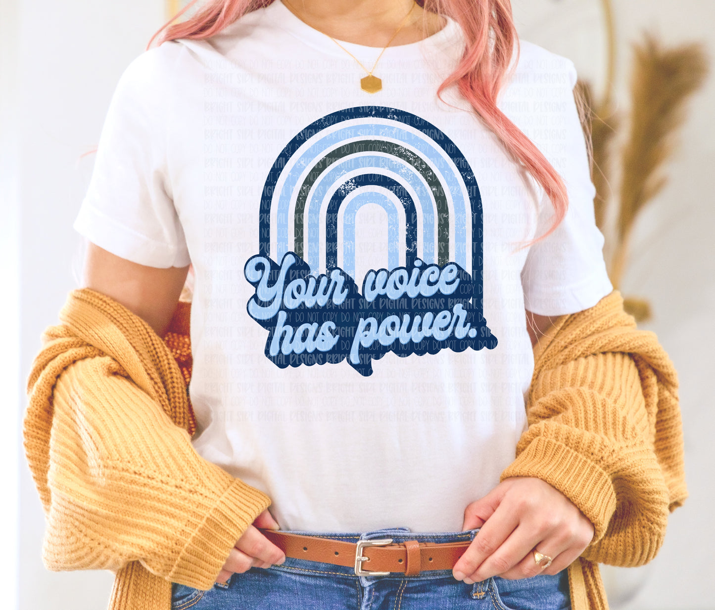 Your voice has power -blue