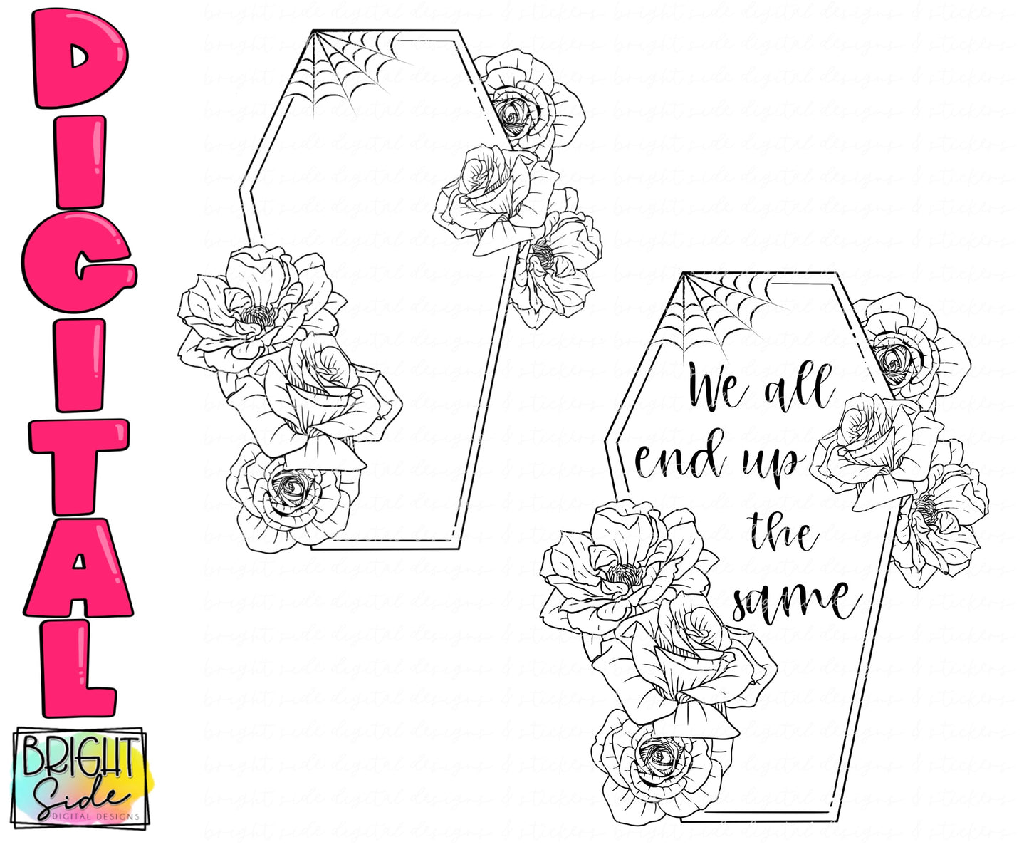 We all end up the same floral coffin