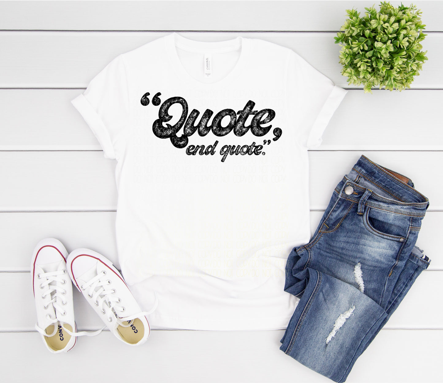 “Quote end quote”