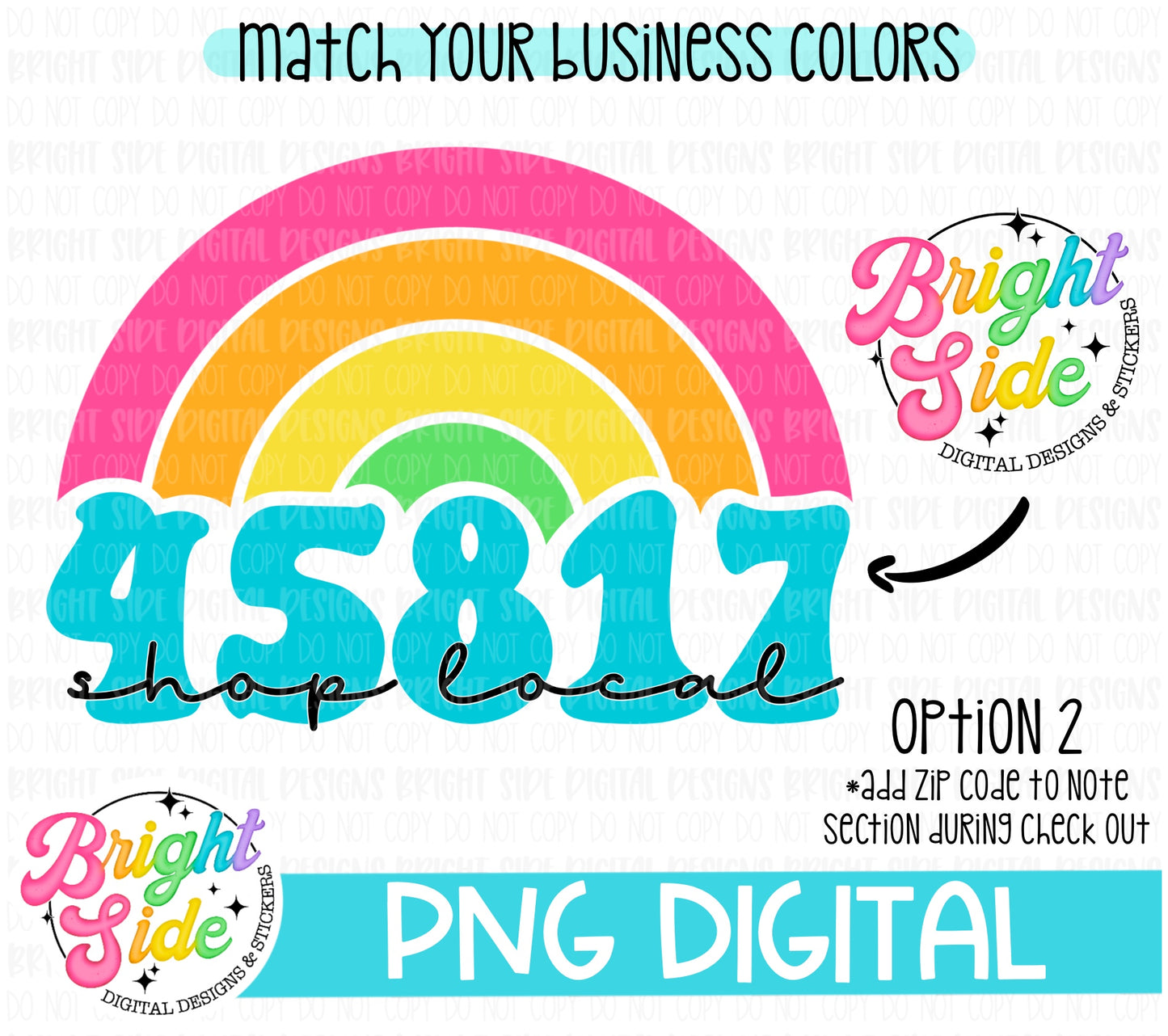 Custom color Retro Zip Code Rainbow -you pick colors