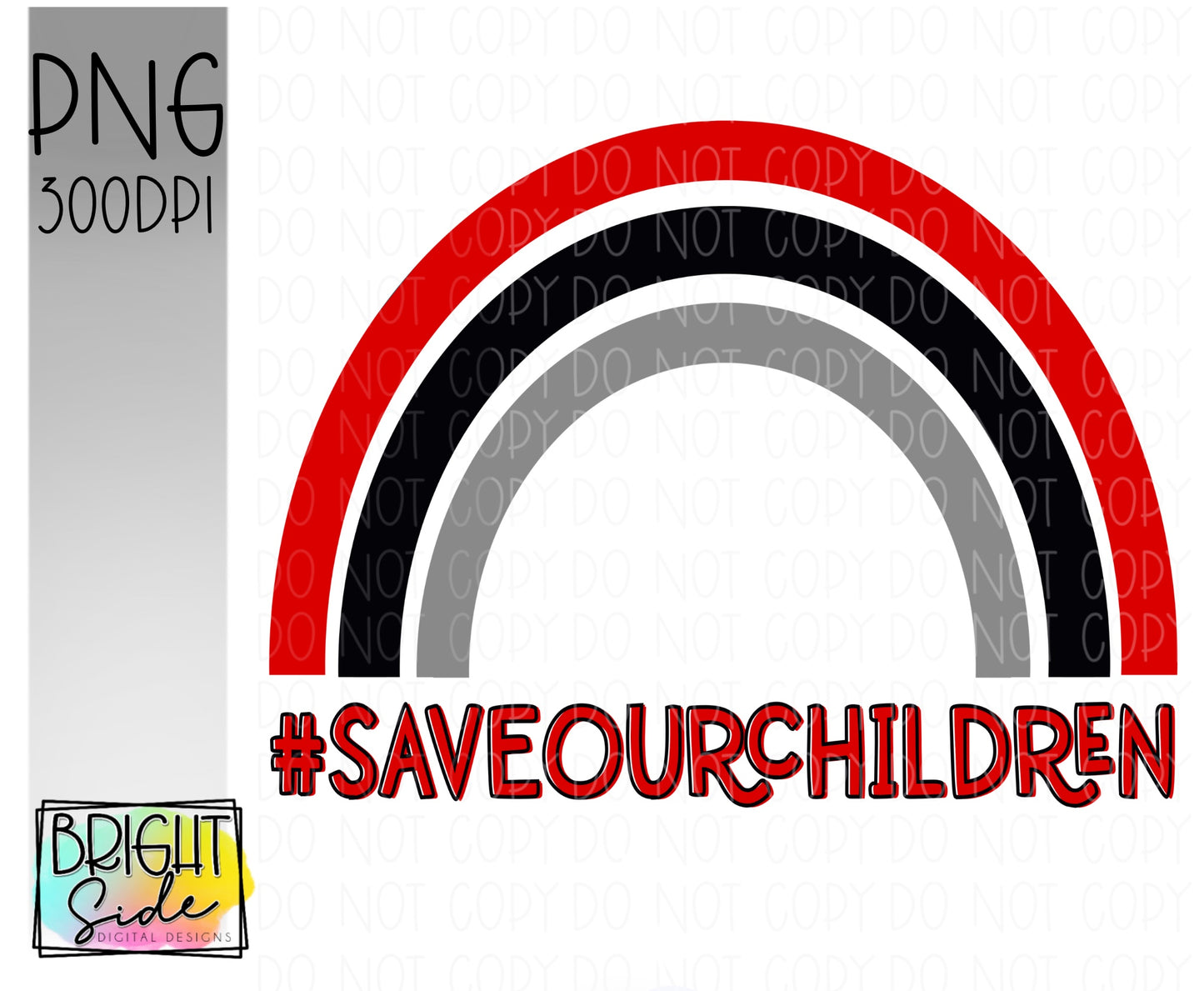 Save Our Children black & red (2)