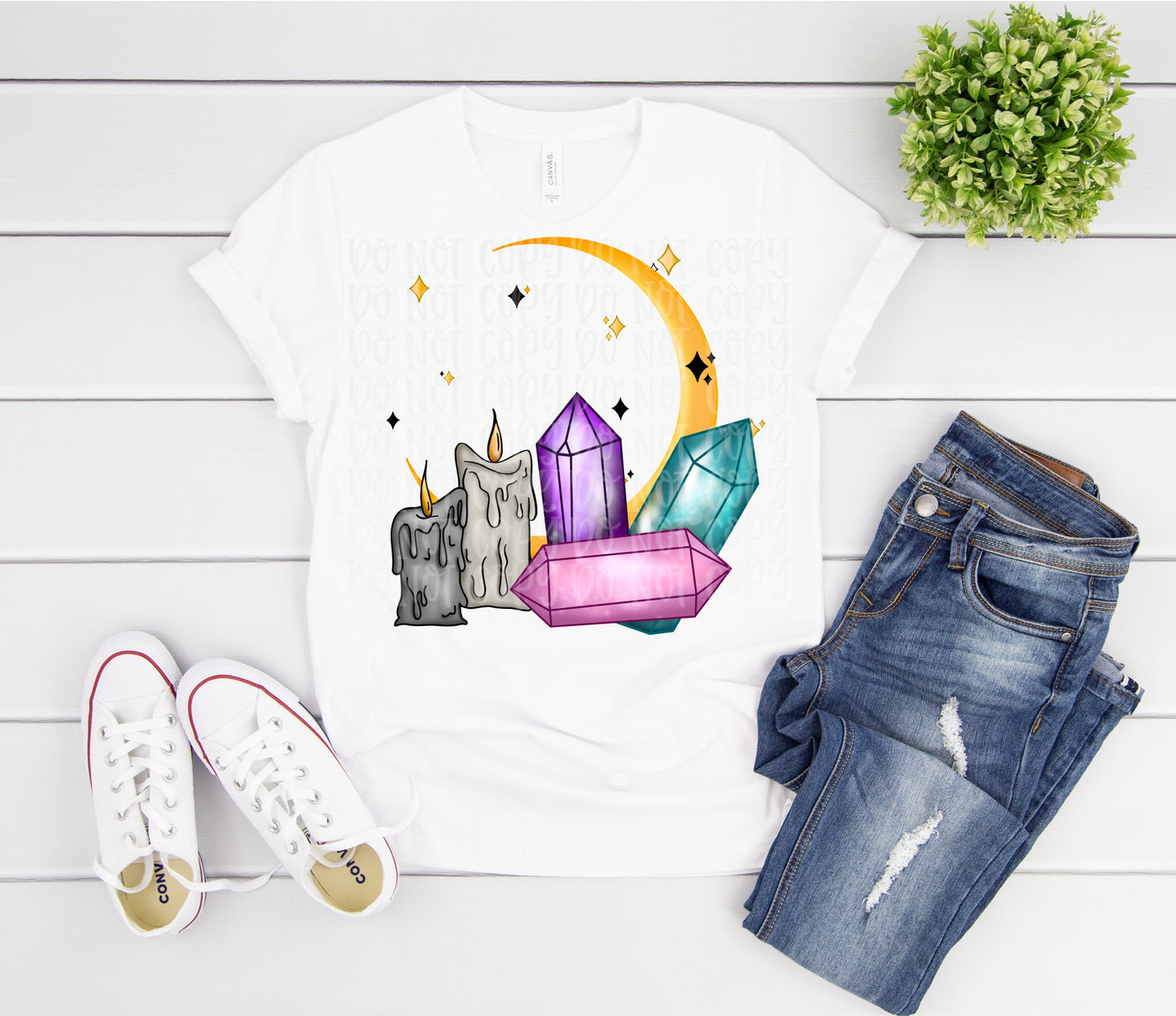 Crystal Moon Candles