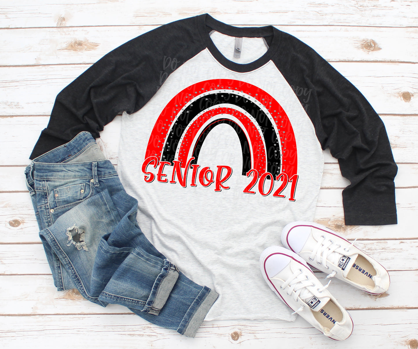 Senior 2021 rainbow Red/Black