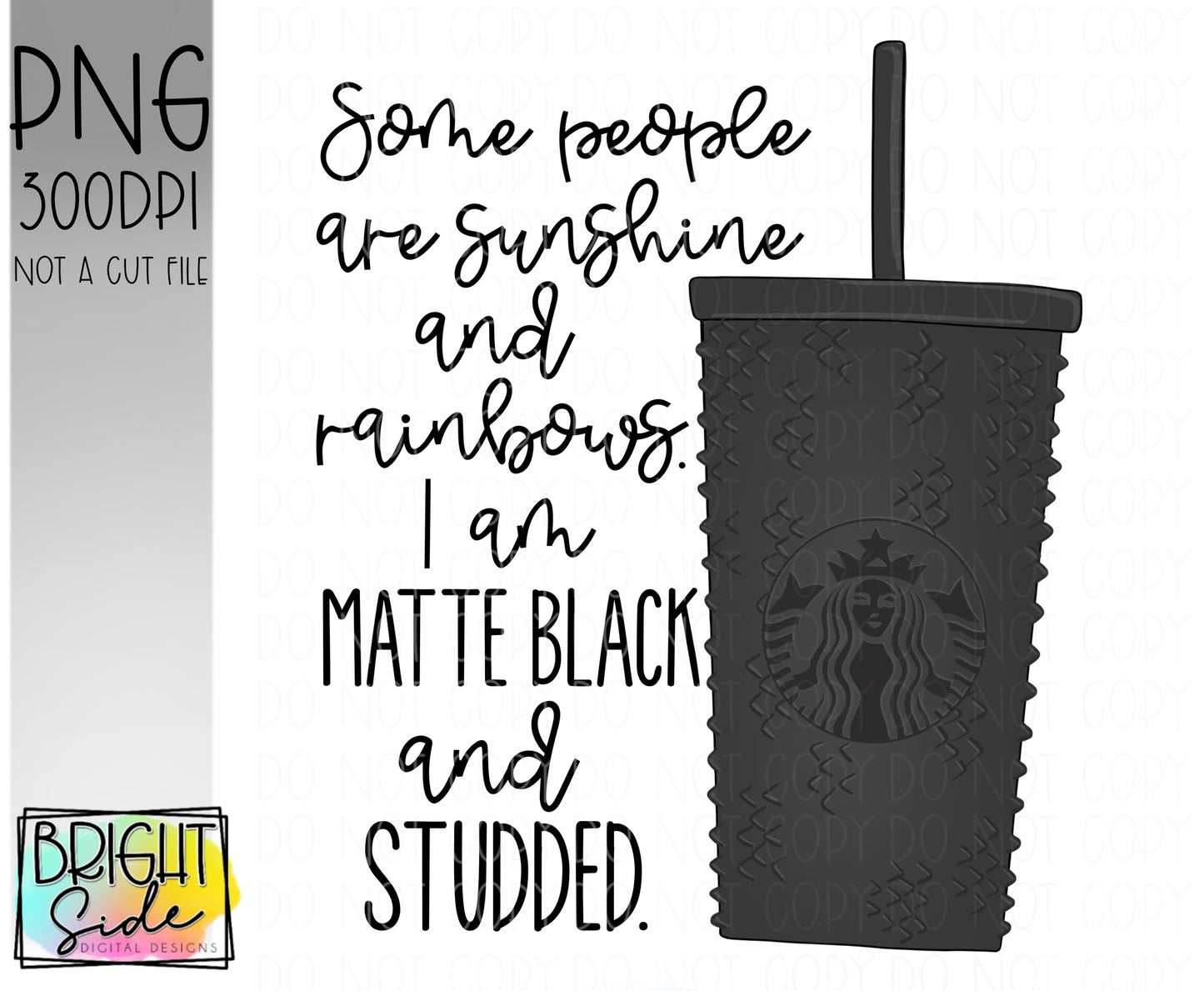 Matte black and studded