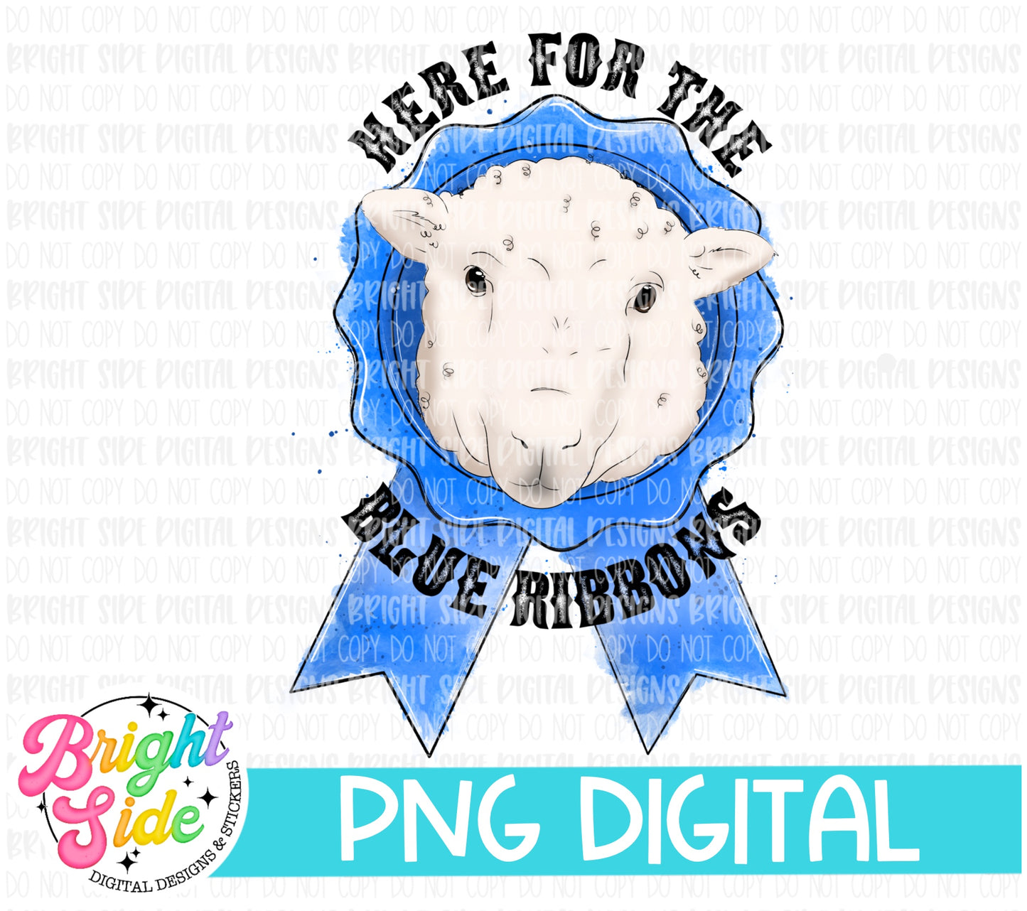 Here for the Blue Ribbons - Sheep