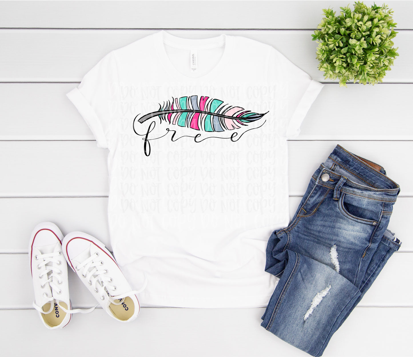 Free -multicolor feather