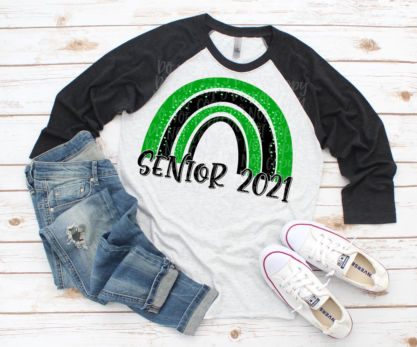 Senior 2021 rainbow Green/Black