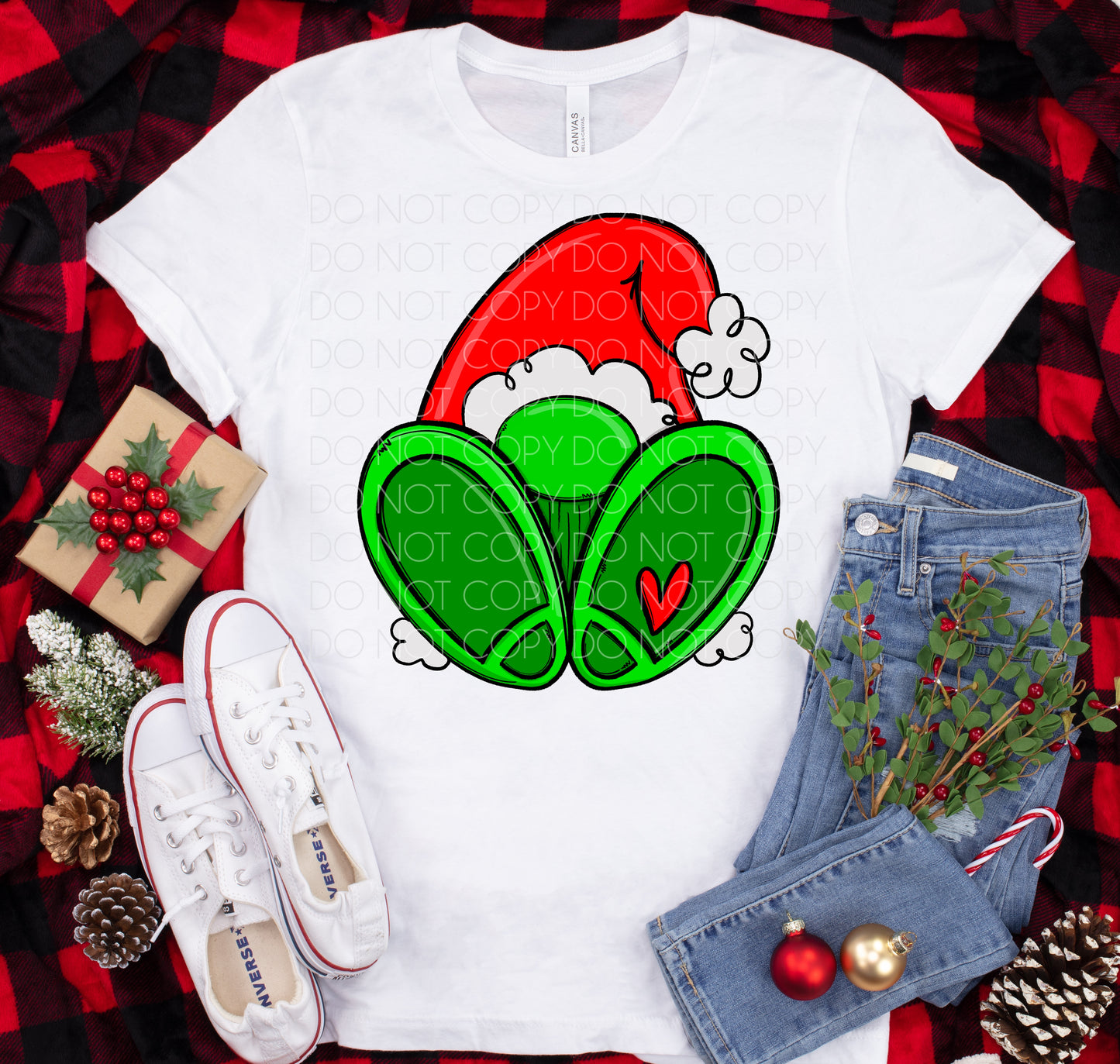 Green Santa gnome