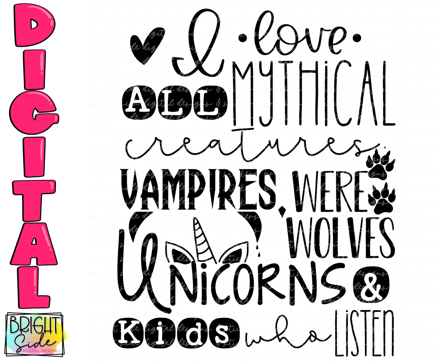 I love all mythical creatures