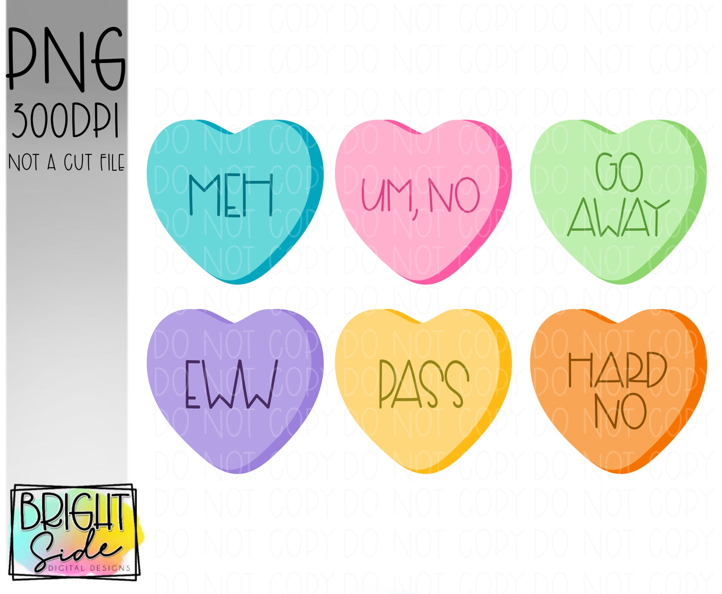 Anti-Valentines conversation hearts