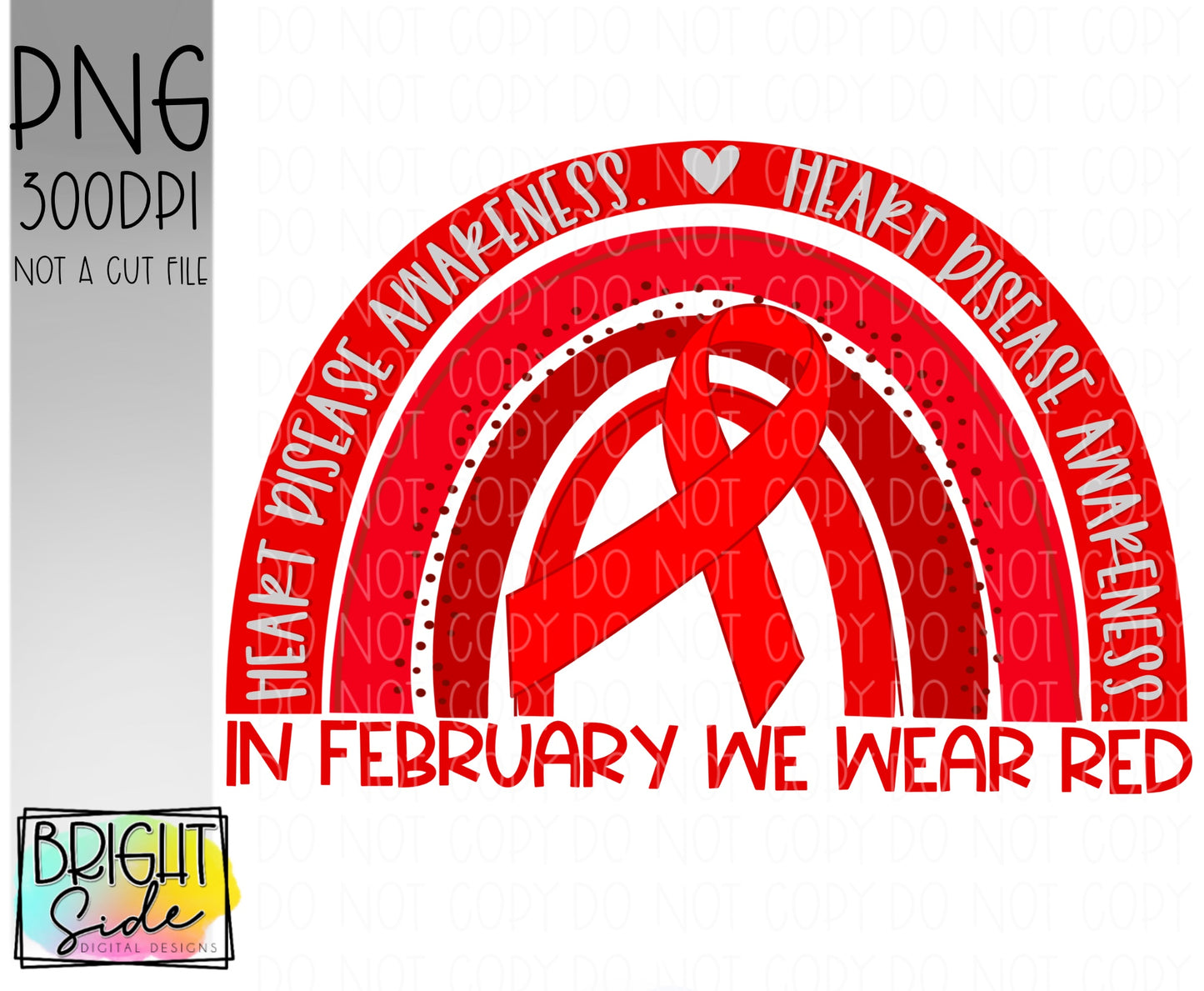 In February we wear red rainbow