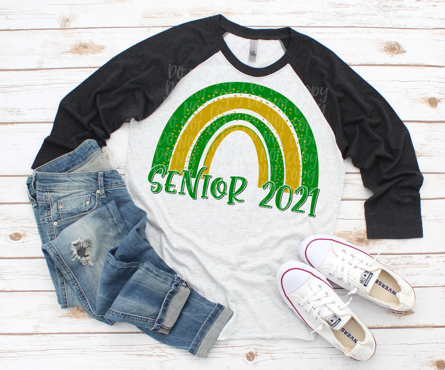 Senior 2021 rainbow Green/Gold
