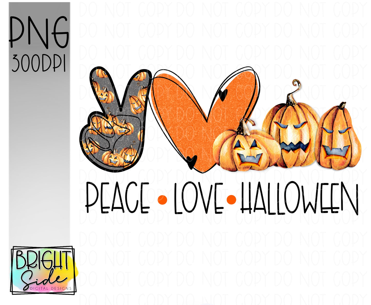 Peace Love Halloween