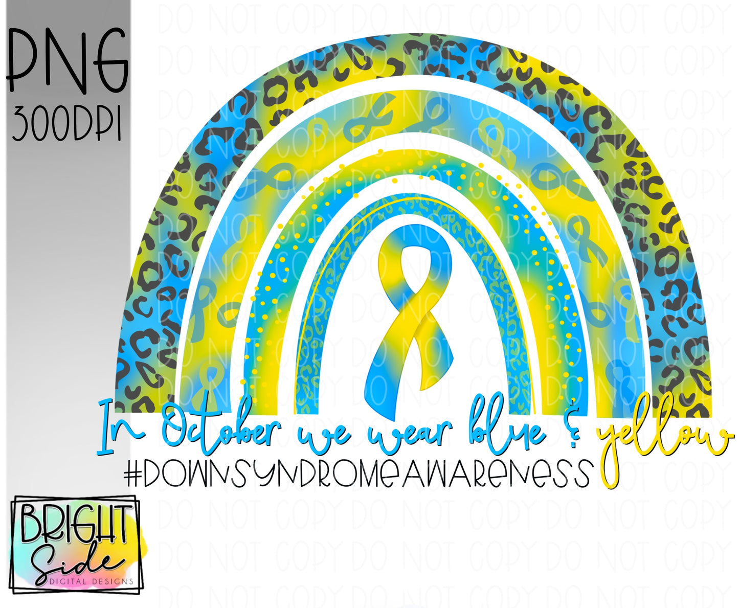 In October we wear blue & yellow #downsyndromeawareness