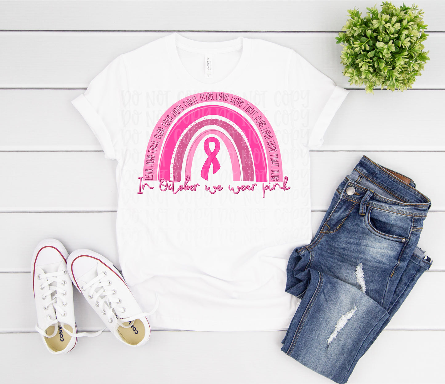 Breast Cancer awareness rainbow