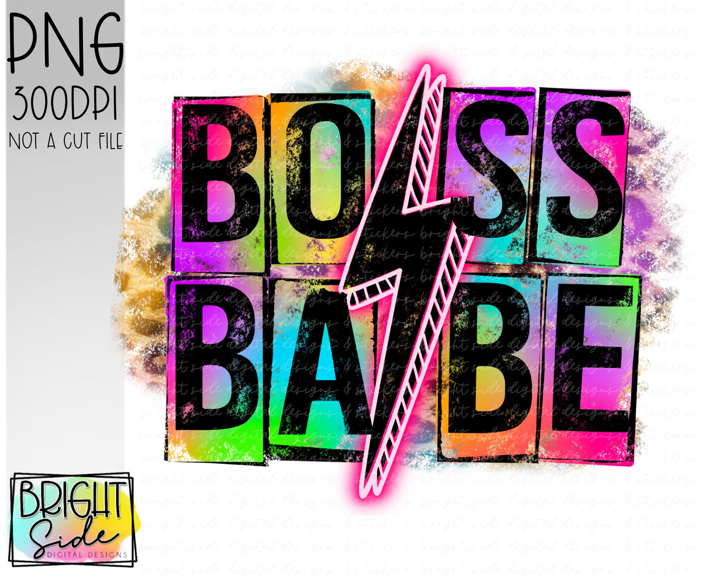 Boss Babe -Neon Grunge