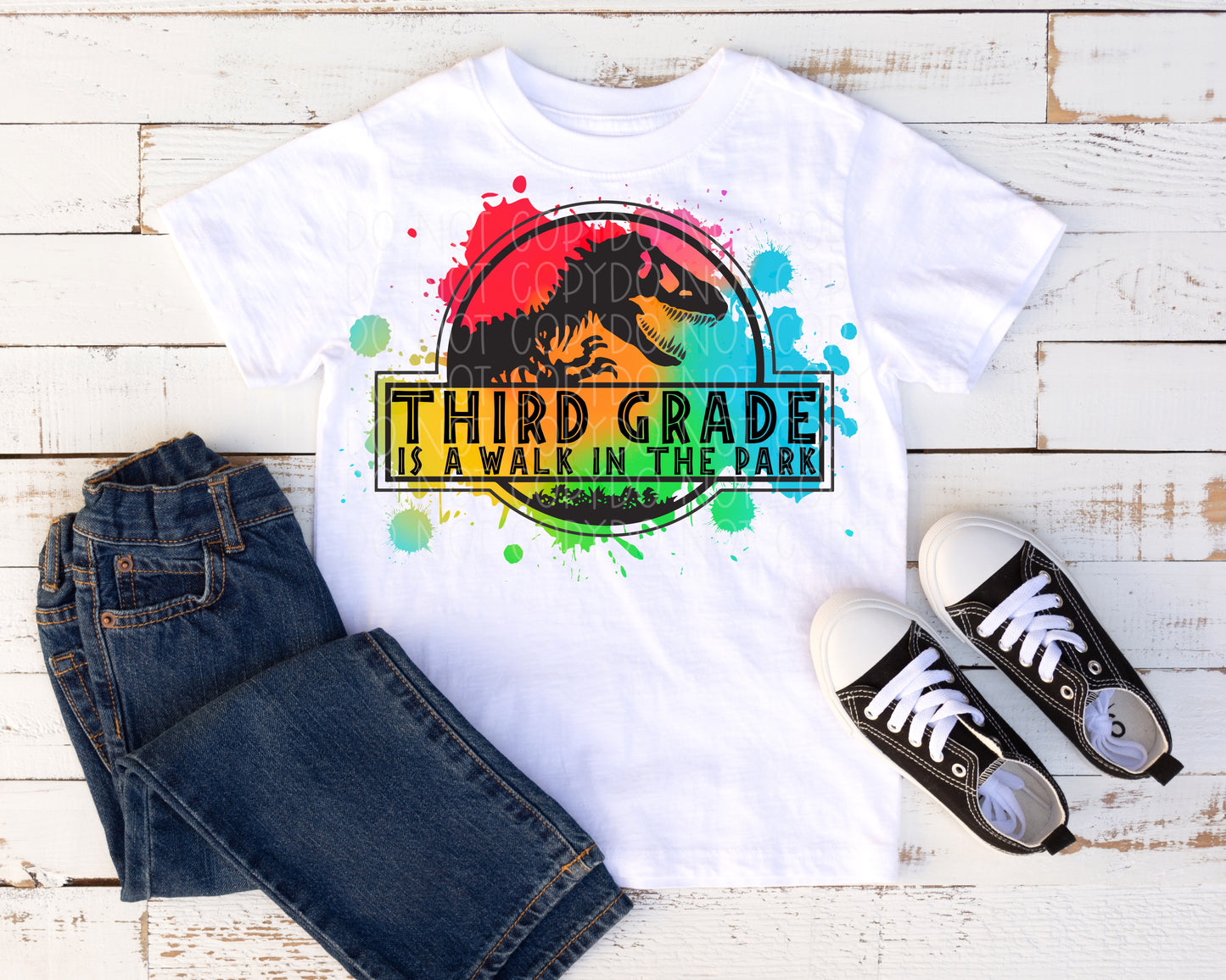 Third Grade is a Walk in the Park -paint splatter