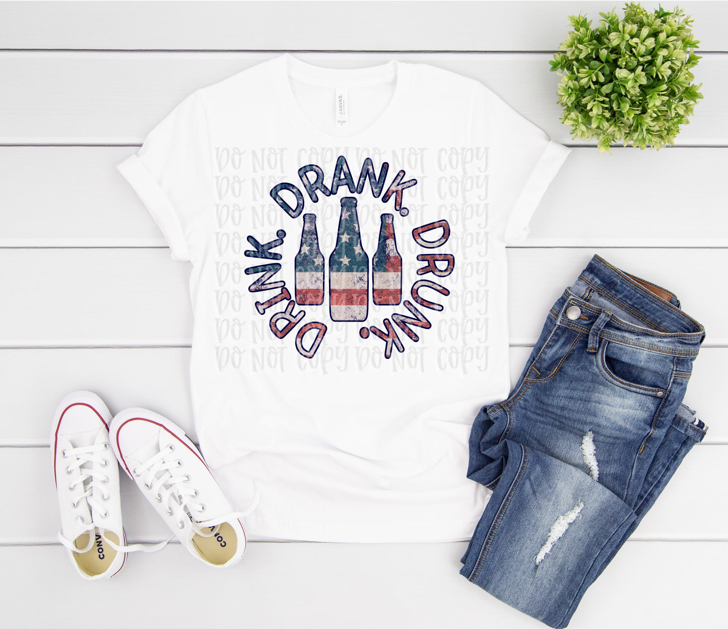 Drink Drank Drunk -flag version