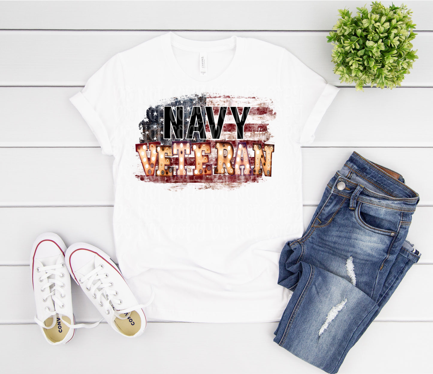 Navy Veteran marquee -plain