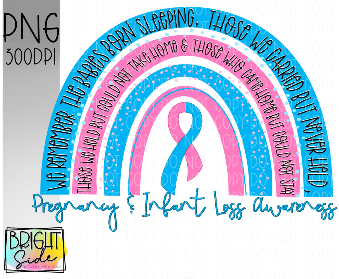 Pregnancy & Infant loss awareness rainbow