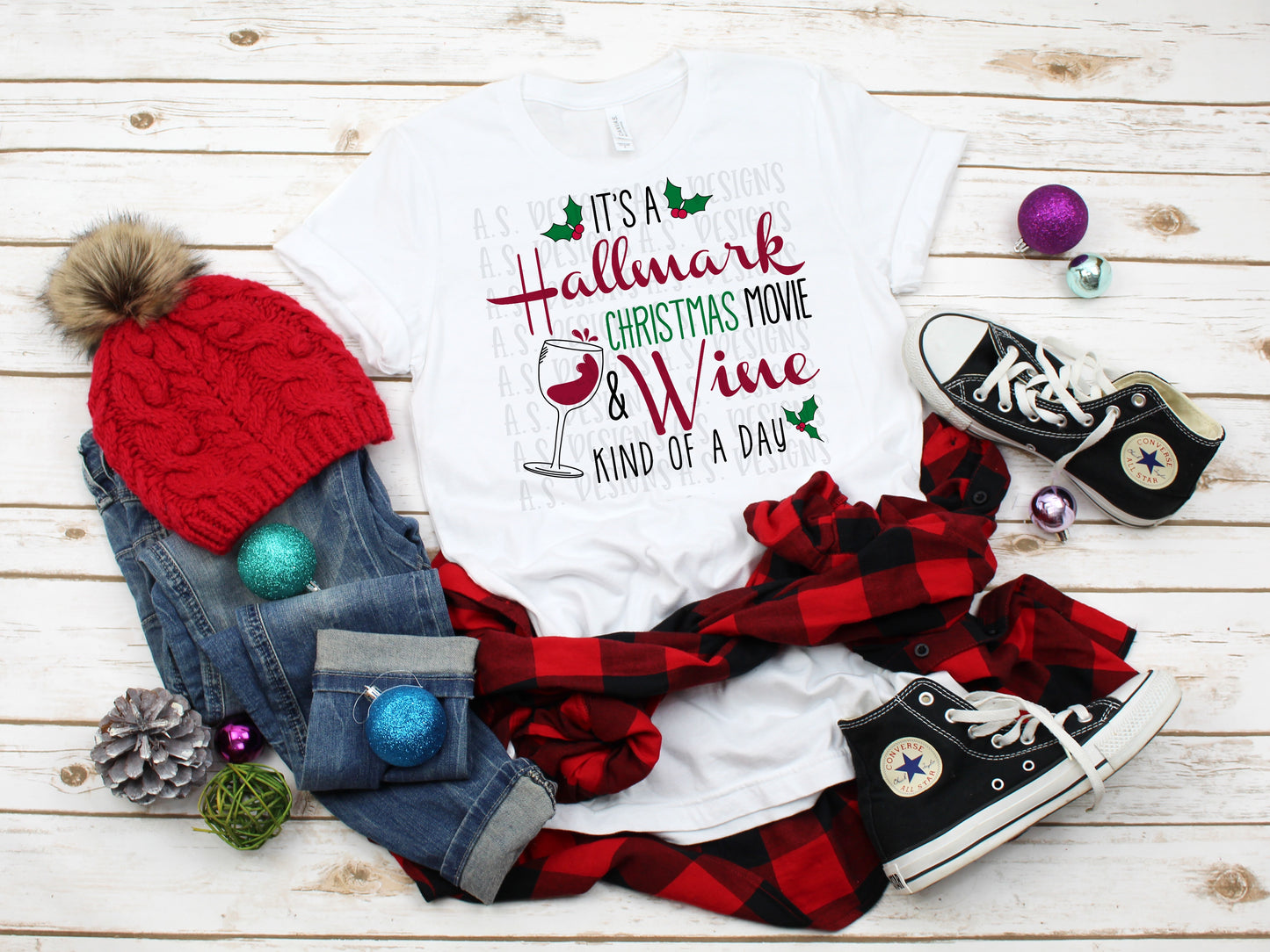 Christmas movie and Wine