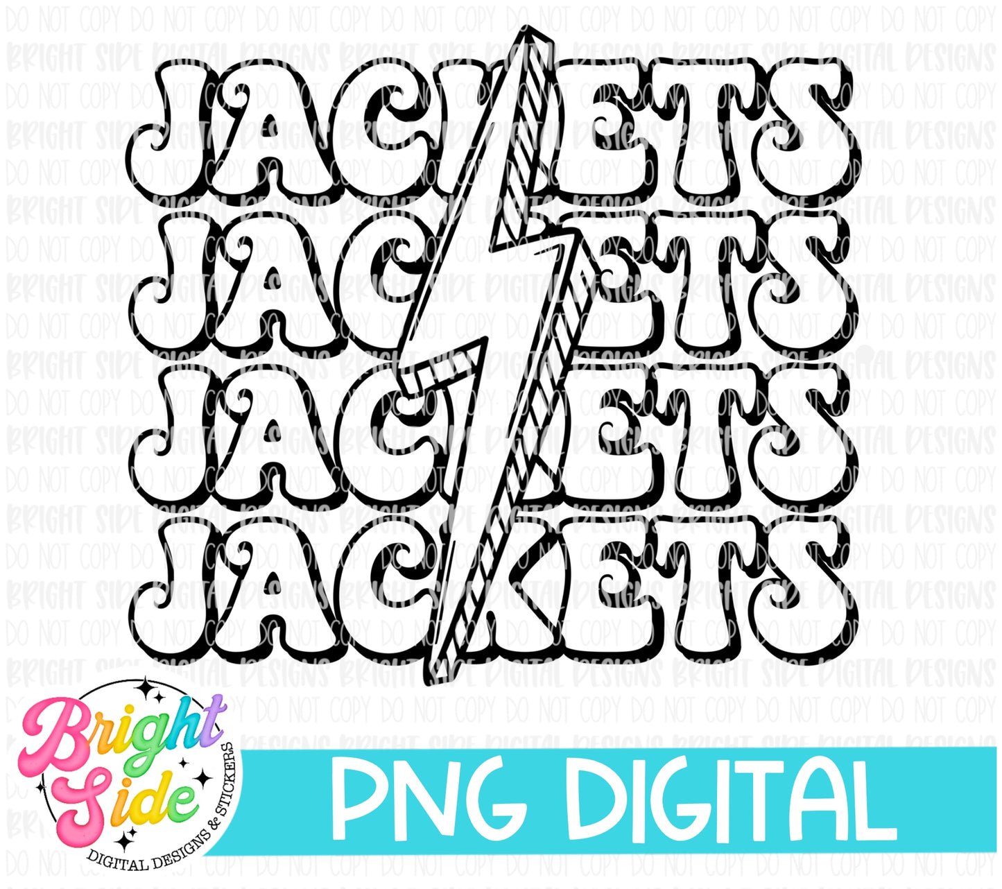 Jackets -single colored School mascot design