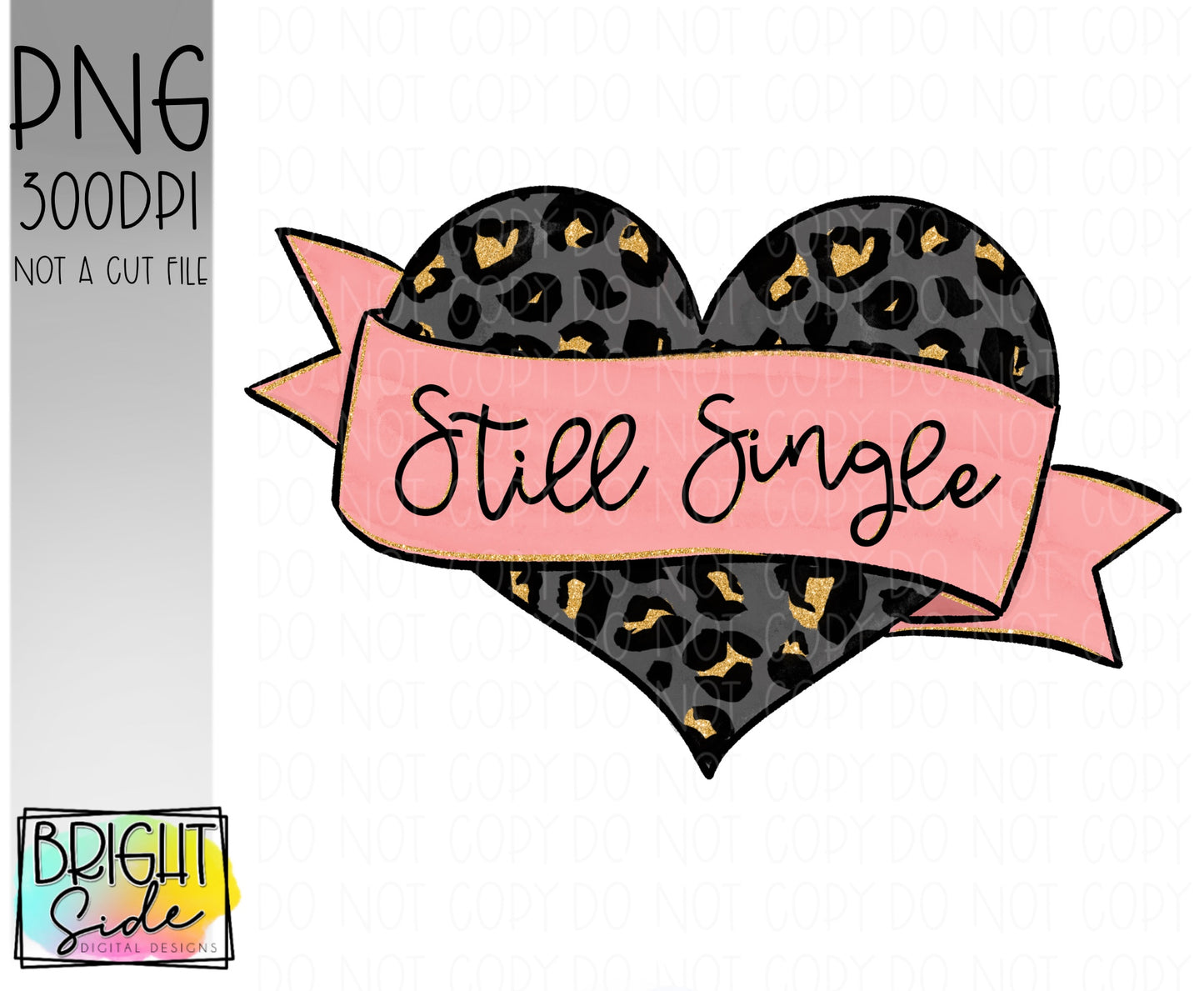 Still single leopard heart