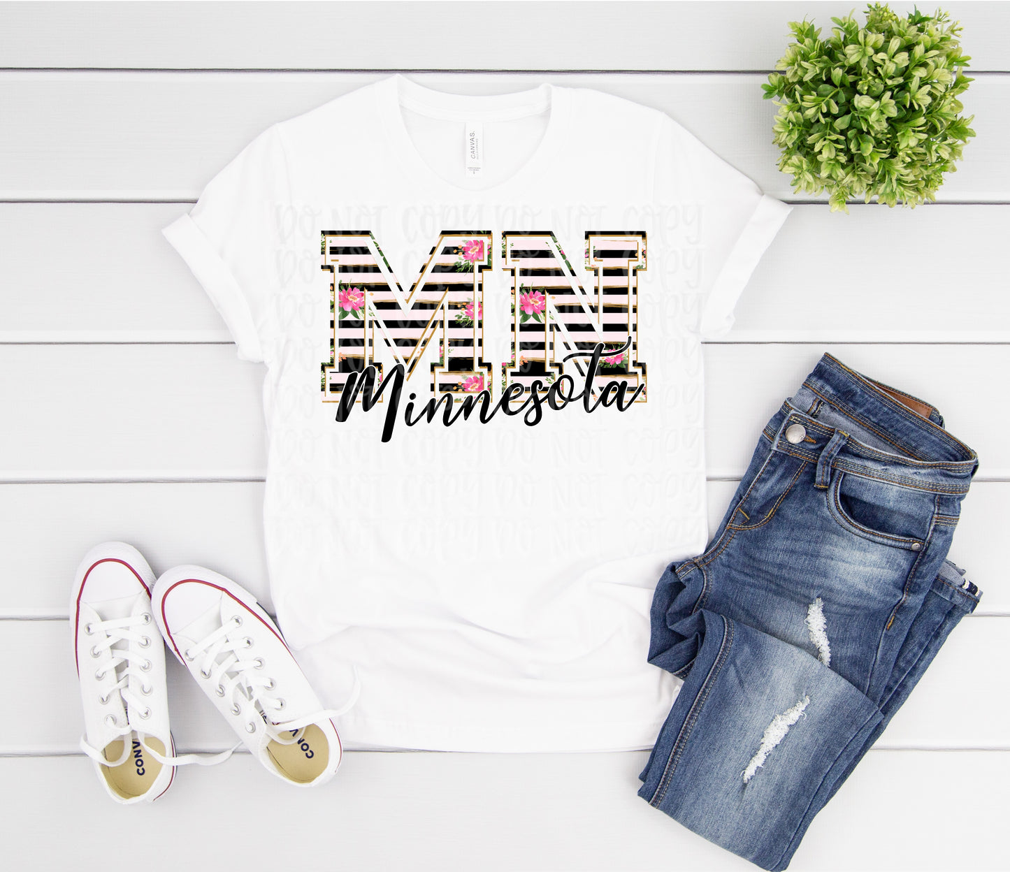 Minnesota floral & gold