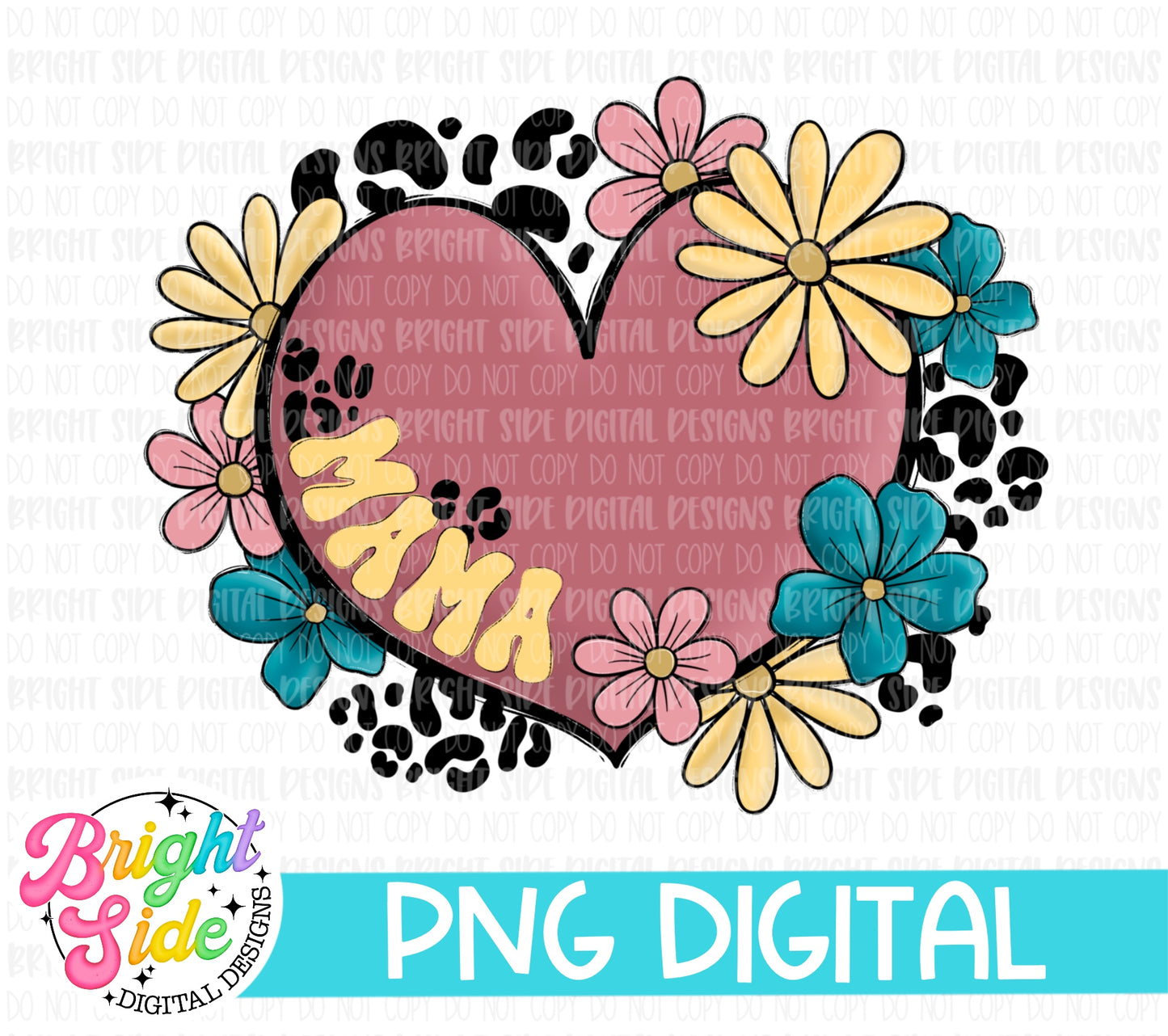 Mama -Floral Heart