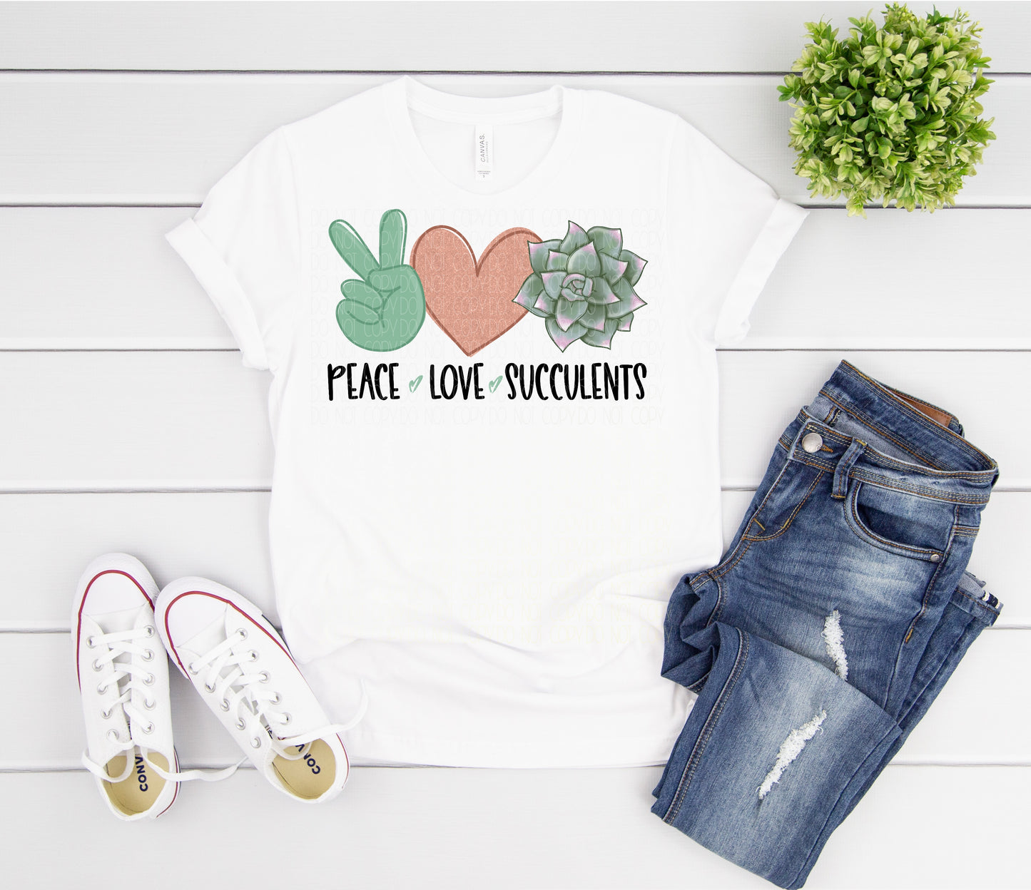 Peace Love Succulents