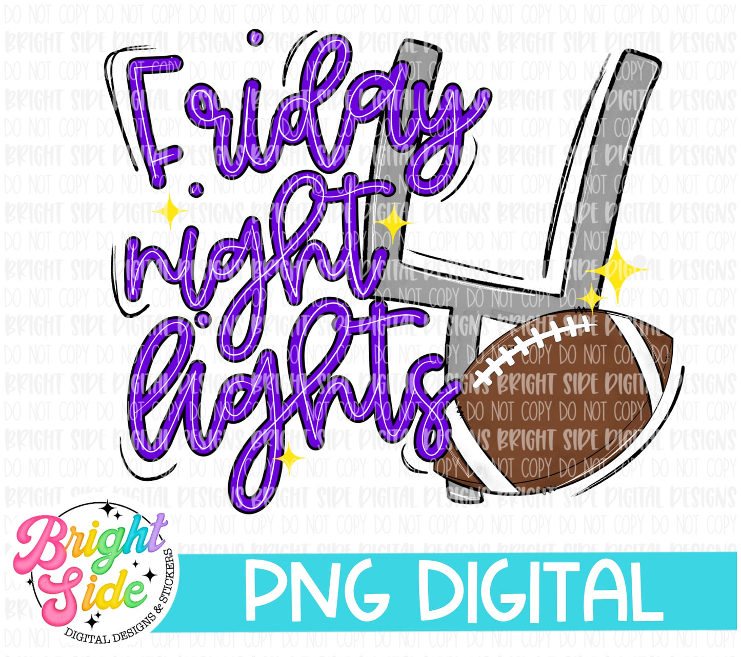 Friday Night Lights -purple