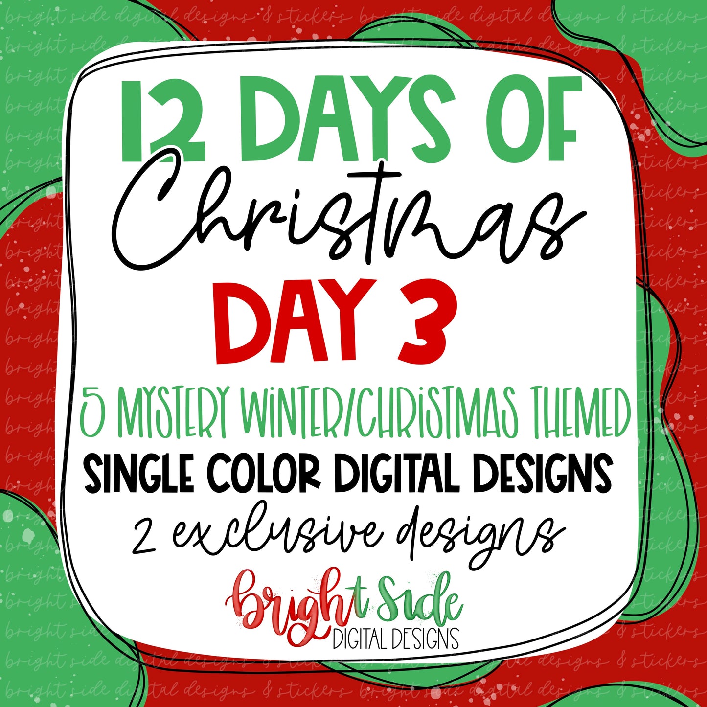 Mystery winter/Christmas mini bundle (6) designs