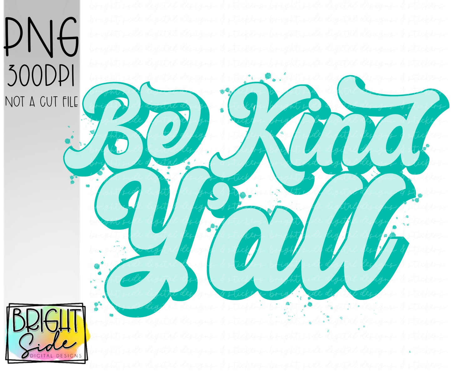 Retro paint splatter be kind y’all