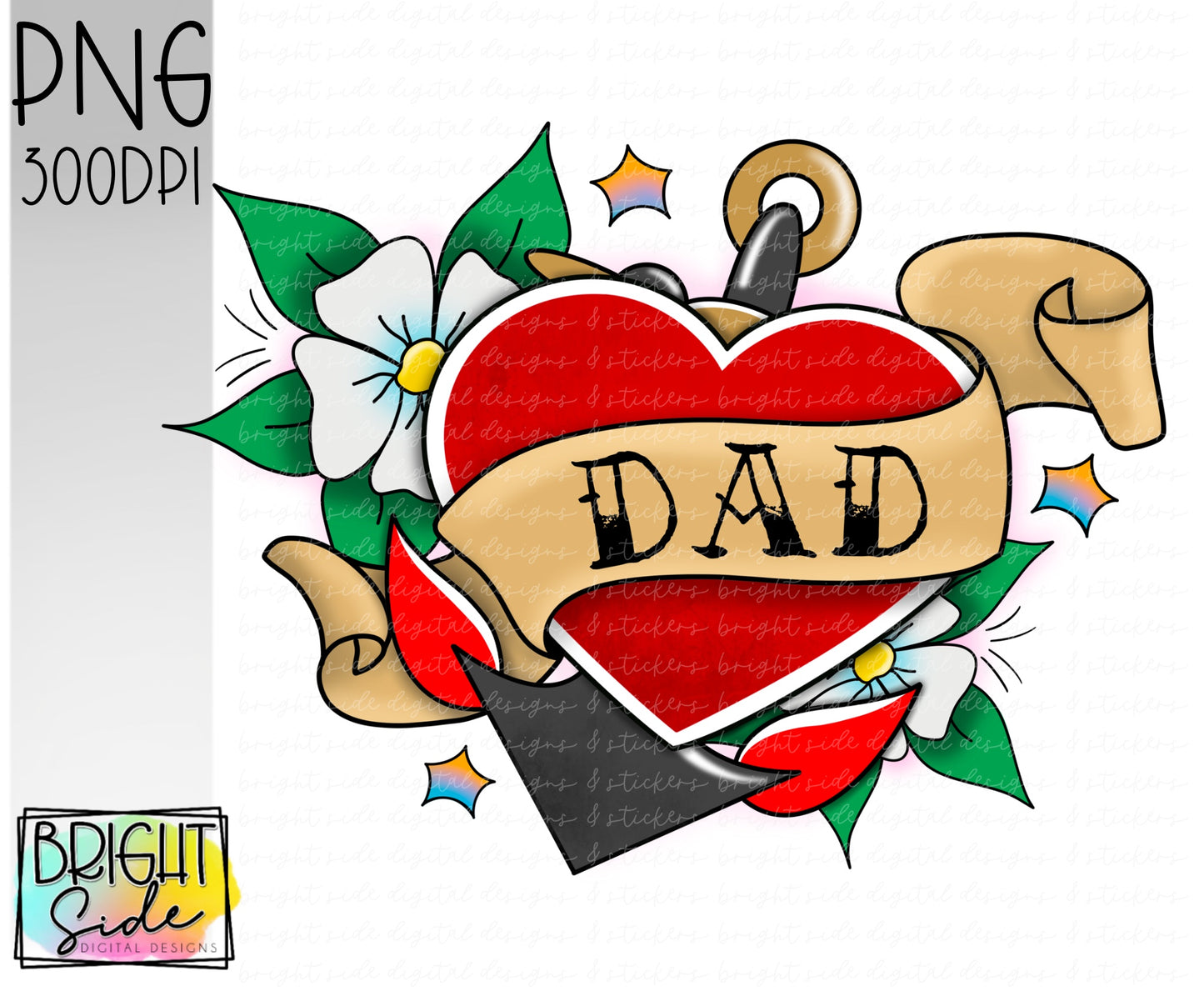 Dad vintage tattoo