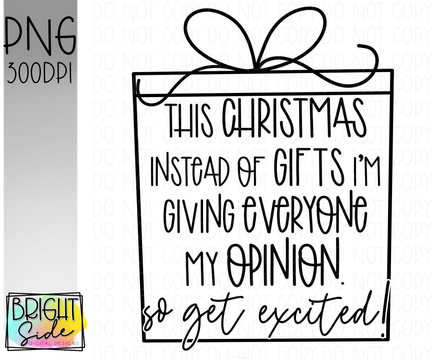 This Christmas instead of gifts