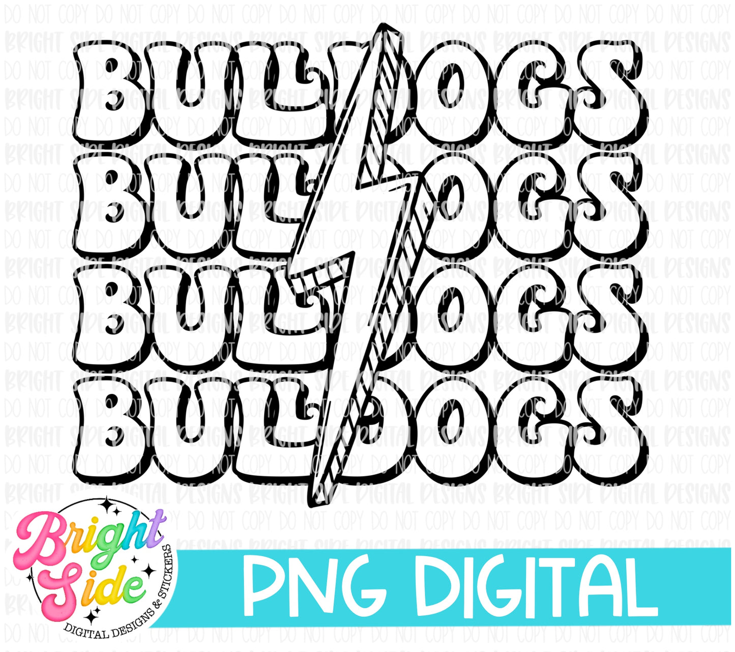 Bulldogs - single colored School mascot design