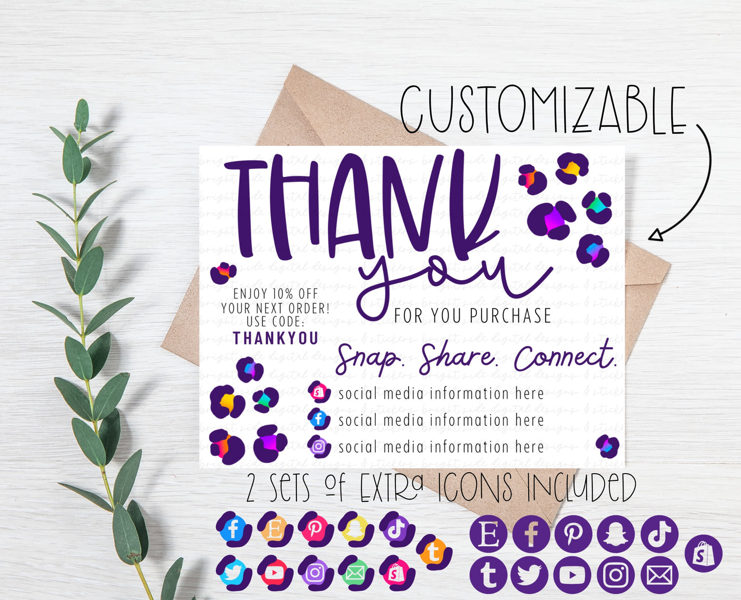 Thank You Card 4 LS inspired