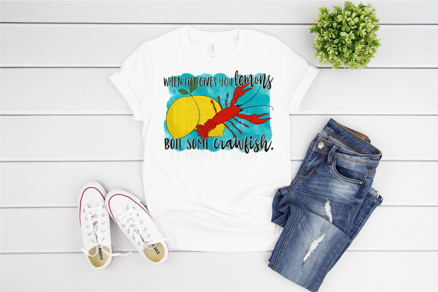 Crawfish and lemons
