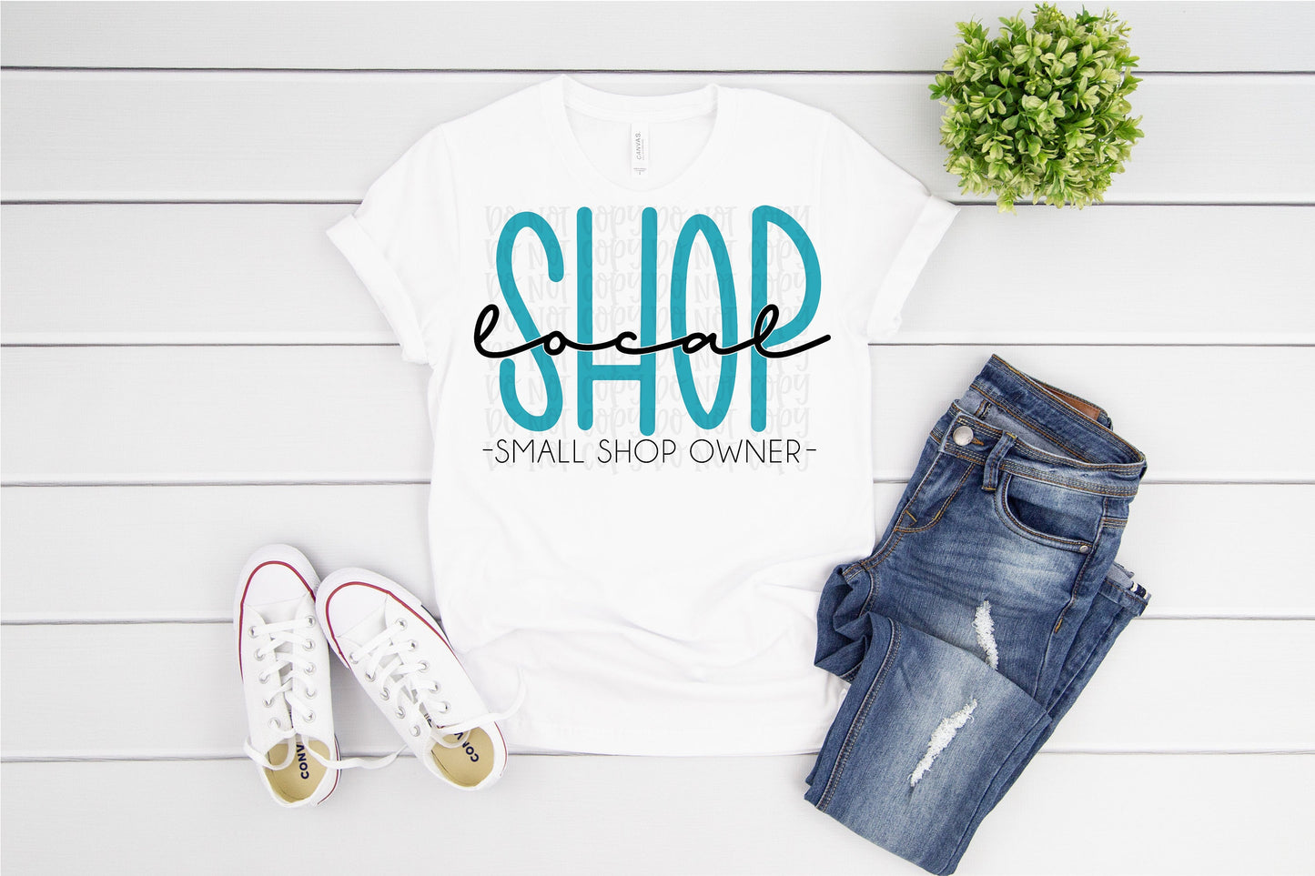 Shop local small shop owner