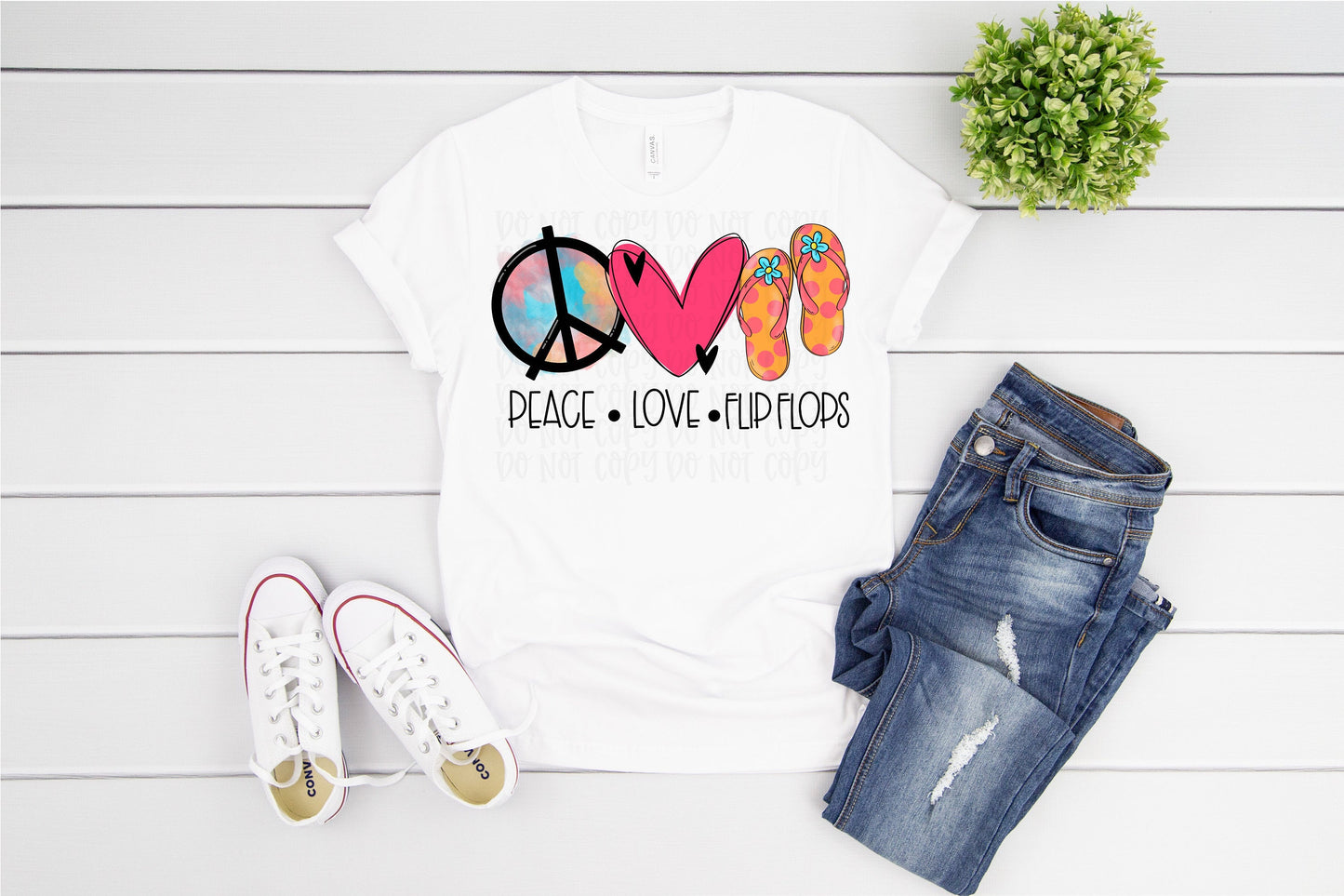 Peace Love Flip flops